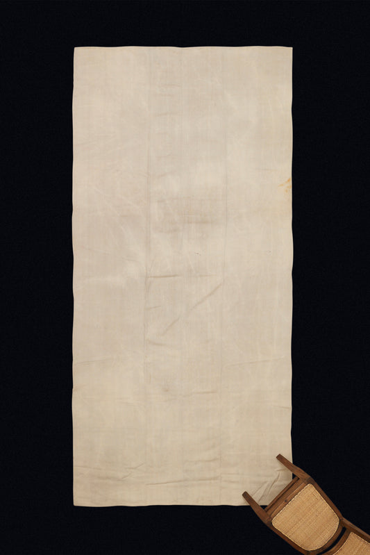 Mid 19th Century All Natural Cream Colored Wool Textile  (5' 9.5" x 12' 1")