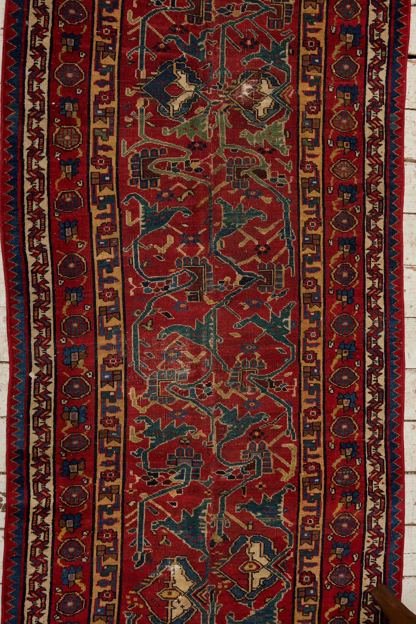 19th Century Persian Mahal Fragment (3' 5" x 6' 4")