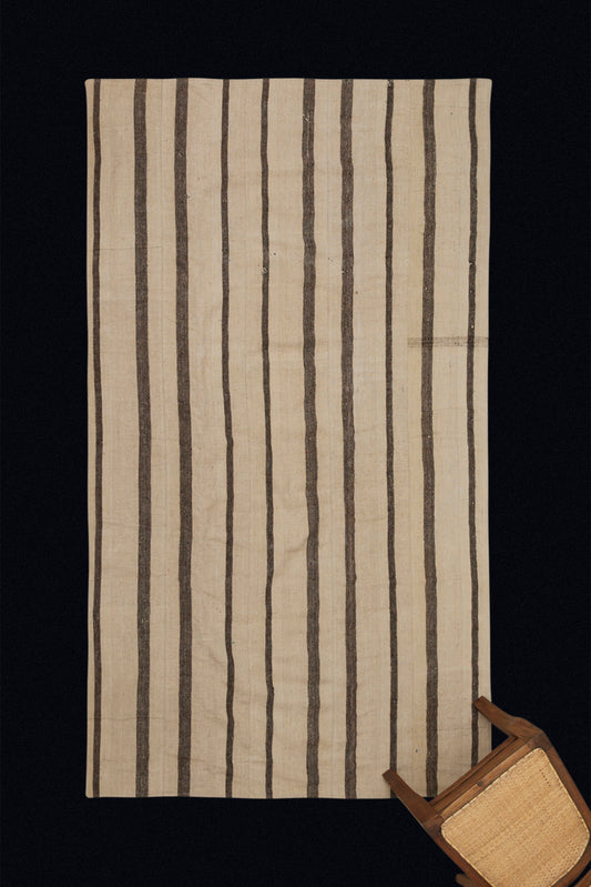 Natural Wool with Natural Stripe (4' 5" x 8')