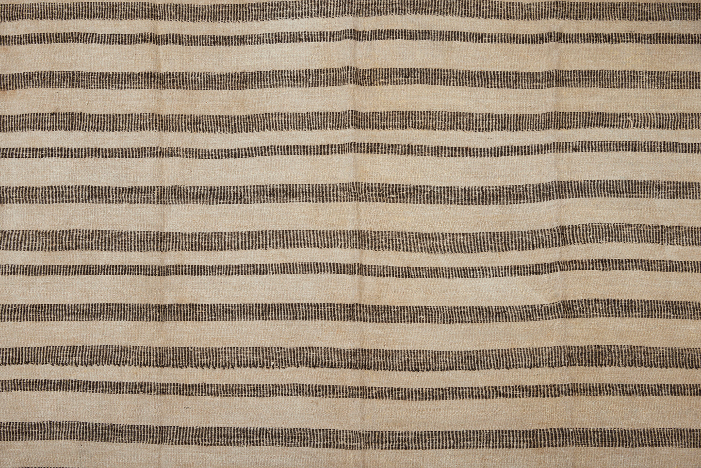 Large Tightly Hand Woven Wool and Goat Hair Side of a Bedouin Tent Wall (8' 4" x 13' 9")