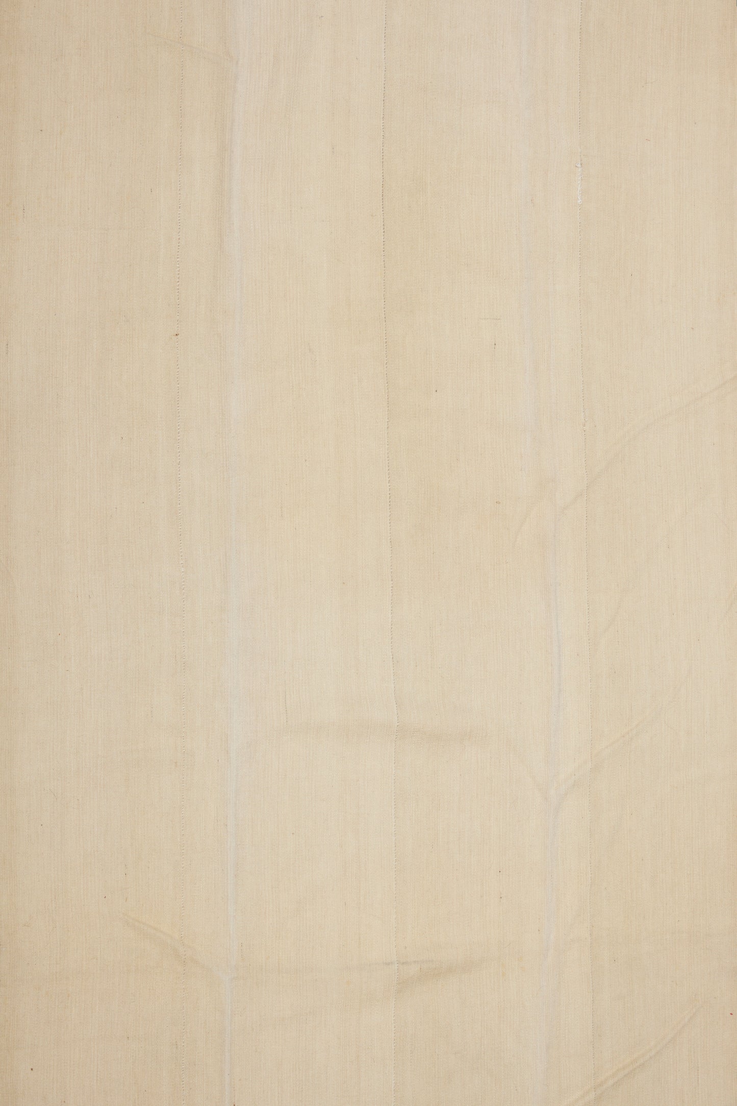 Natural White Wool Anatolian Late 19th Century Mattress Cover (4' 4" x 12' 8")