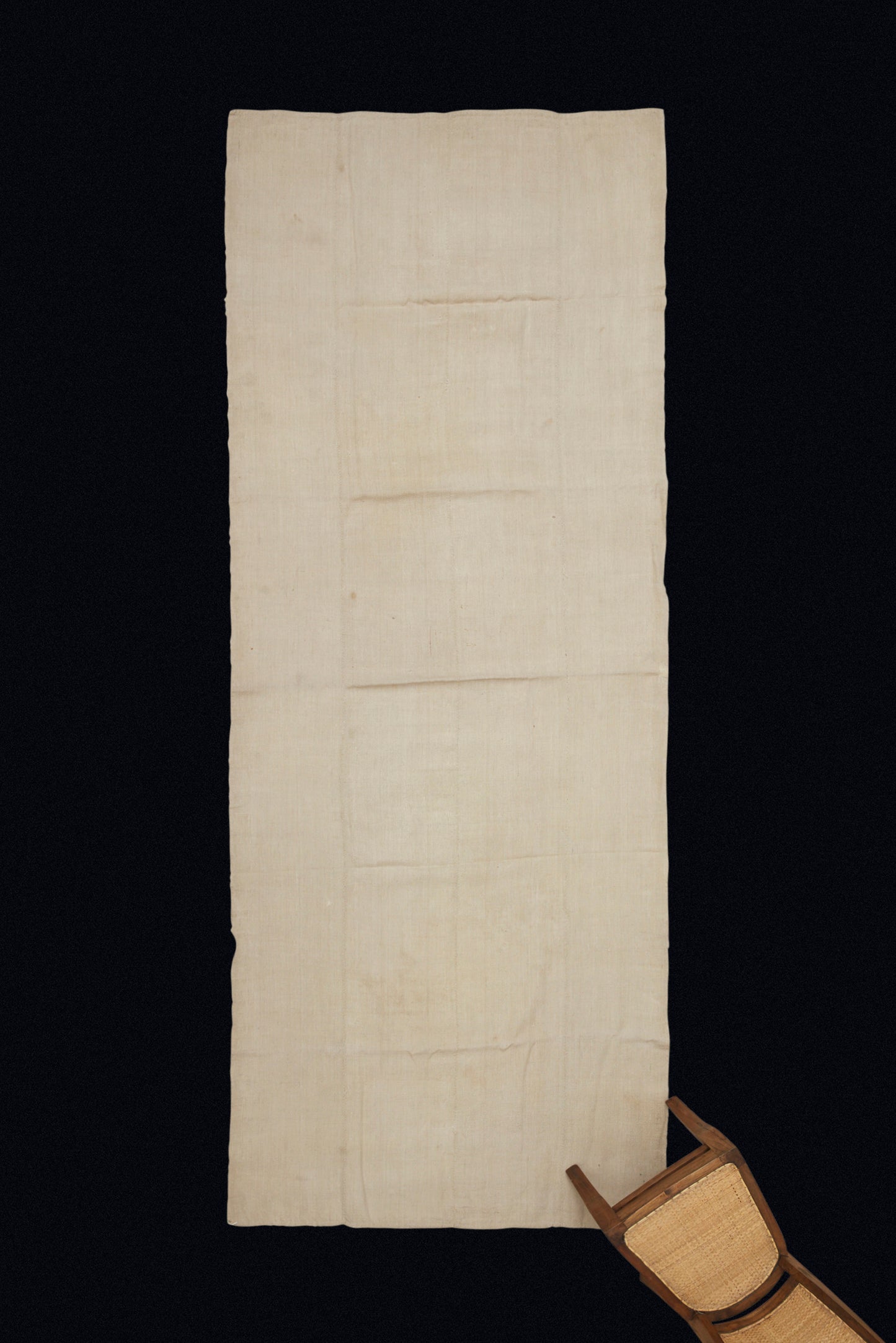 All Natural Cream Colored Woven Bed Cover from Adana ( 4' 7" x 12' 2")