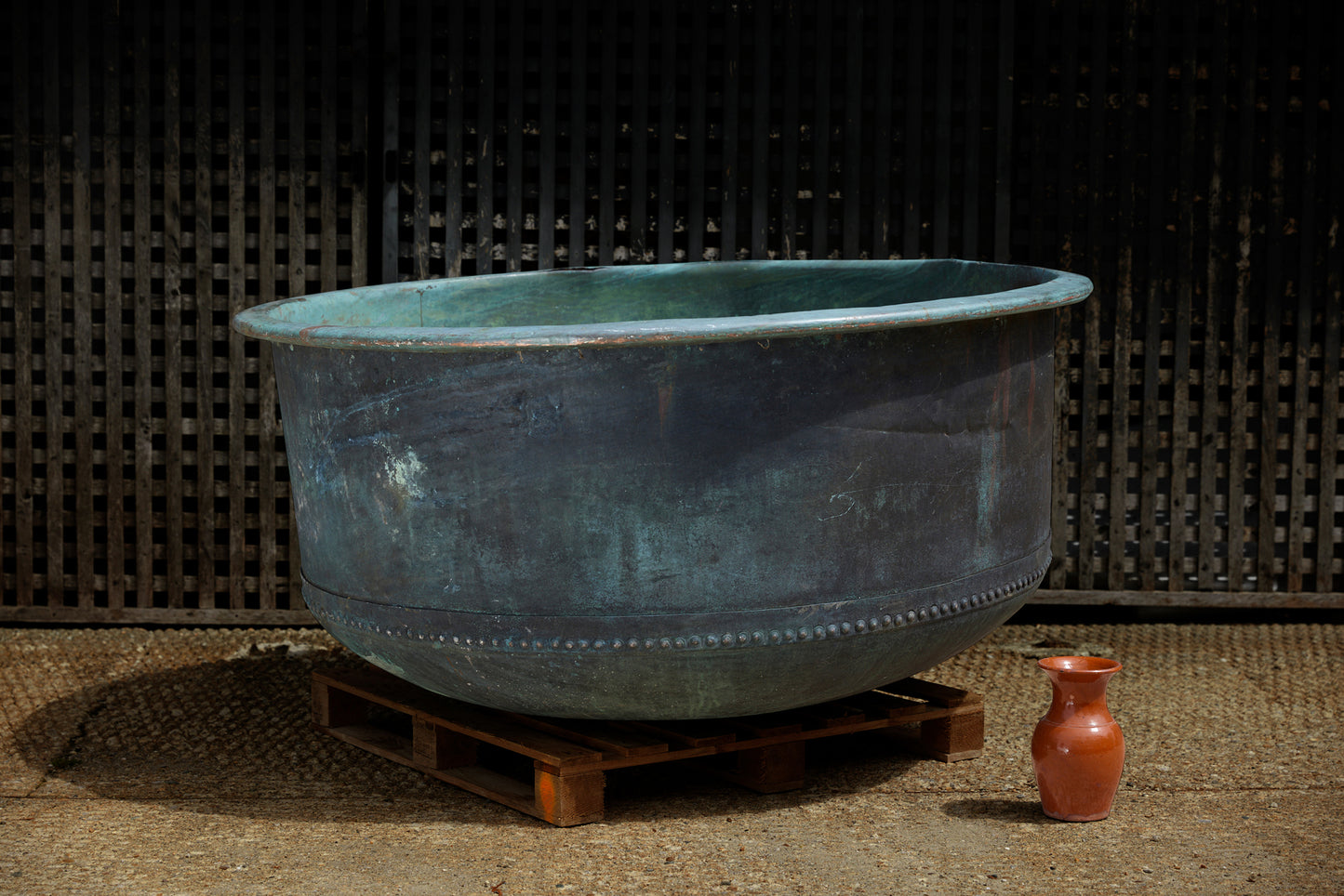 Massive 19th Century French Copper Pot for Making Cheese