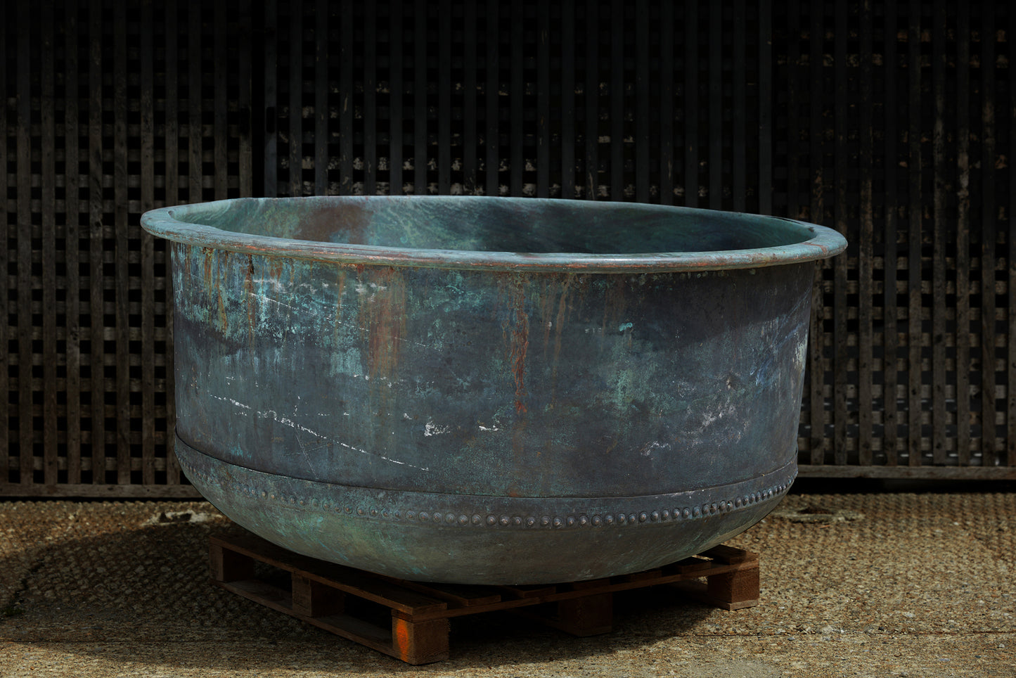 Massive 19th Century French Copper Pot for Making Cheese