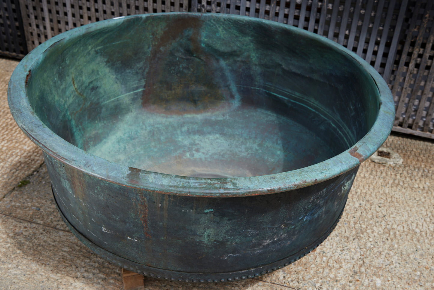 Massive 19th Century French Copper Pot for Making Cheese