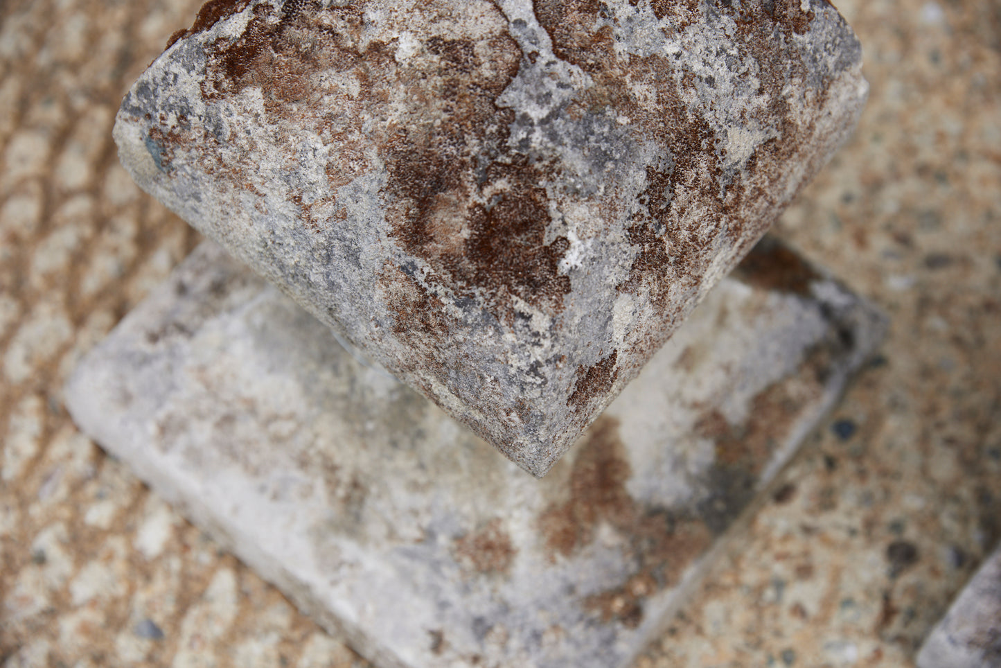 19th Century Pair of French Limestone Pier Finials