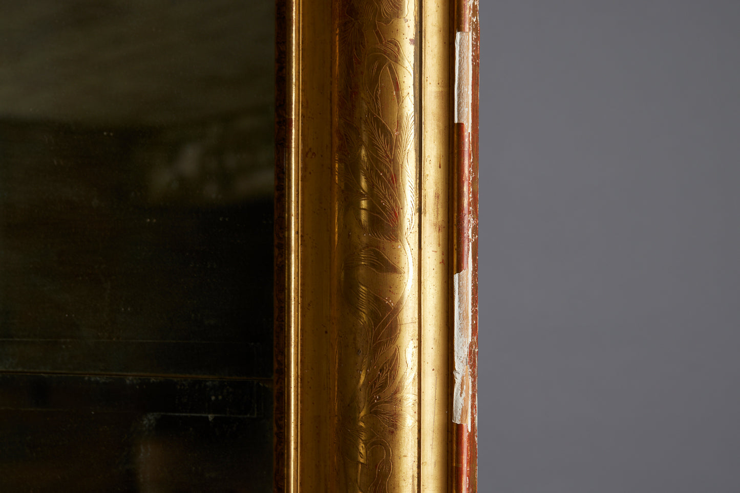 Very Large Early 19th Century French Two Part Glass Mirror