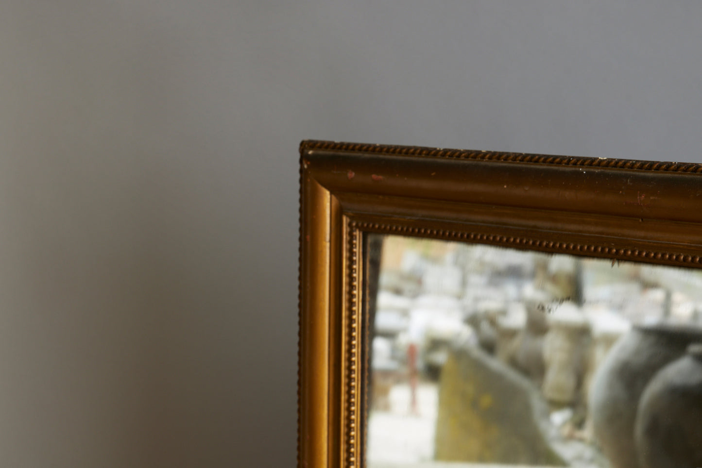 Large 19th Century French Gilt Squarish Mirror