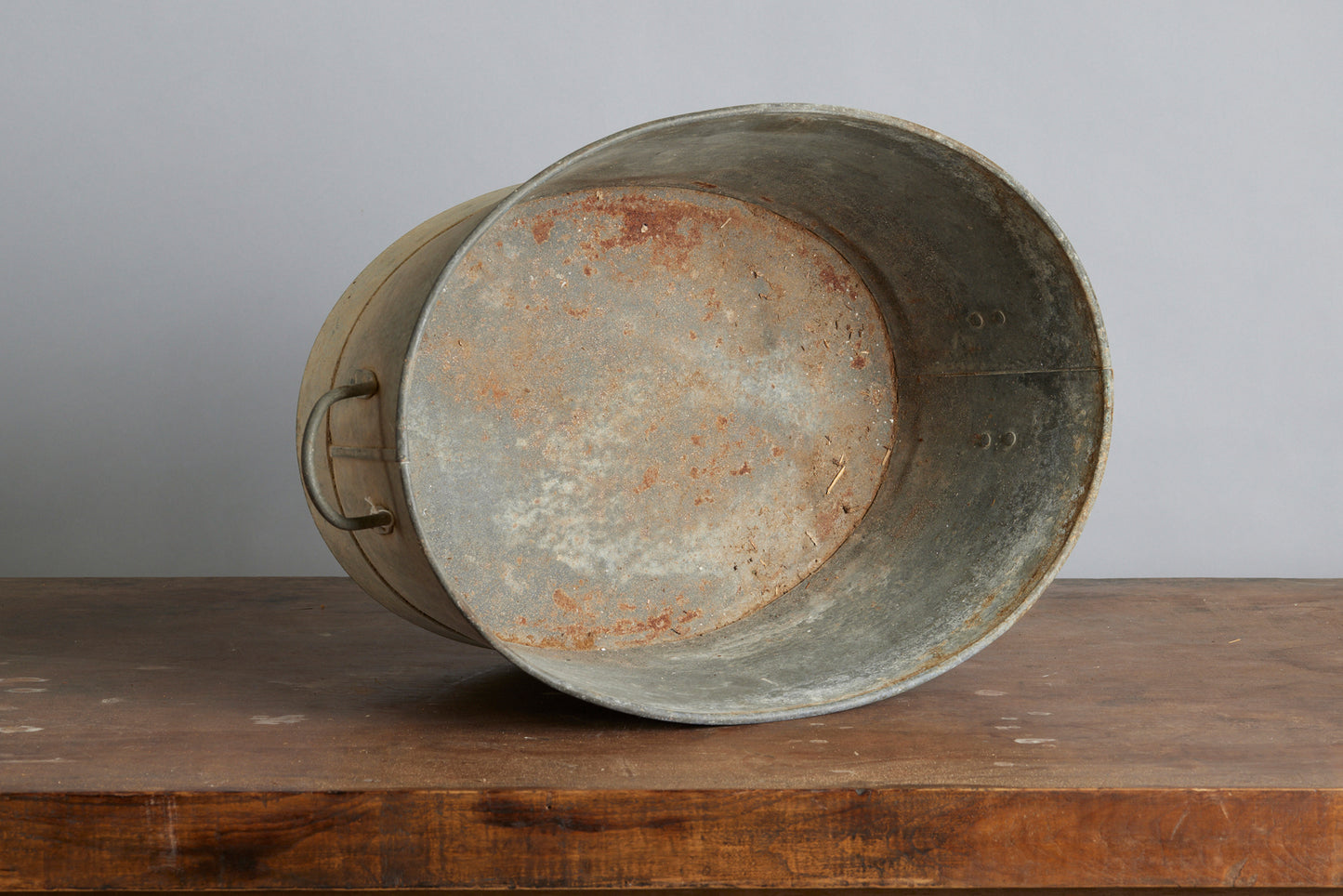 Large Oval French Zinc Pot