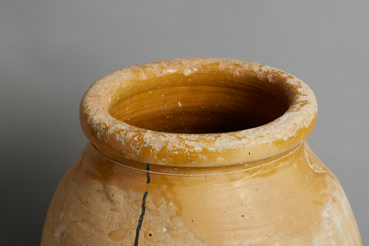 Small Peloponnesian Jar with Ochre Glaze at Neck