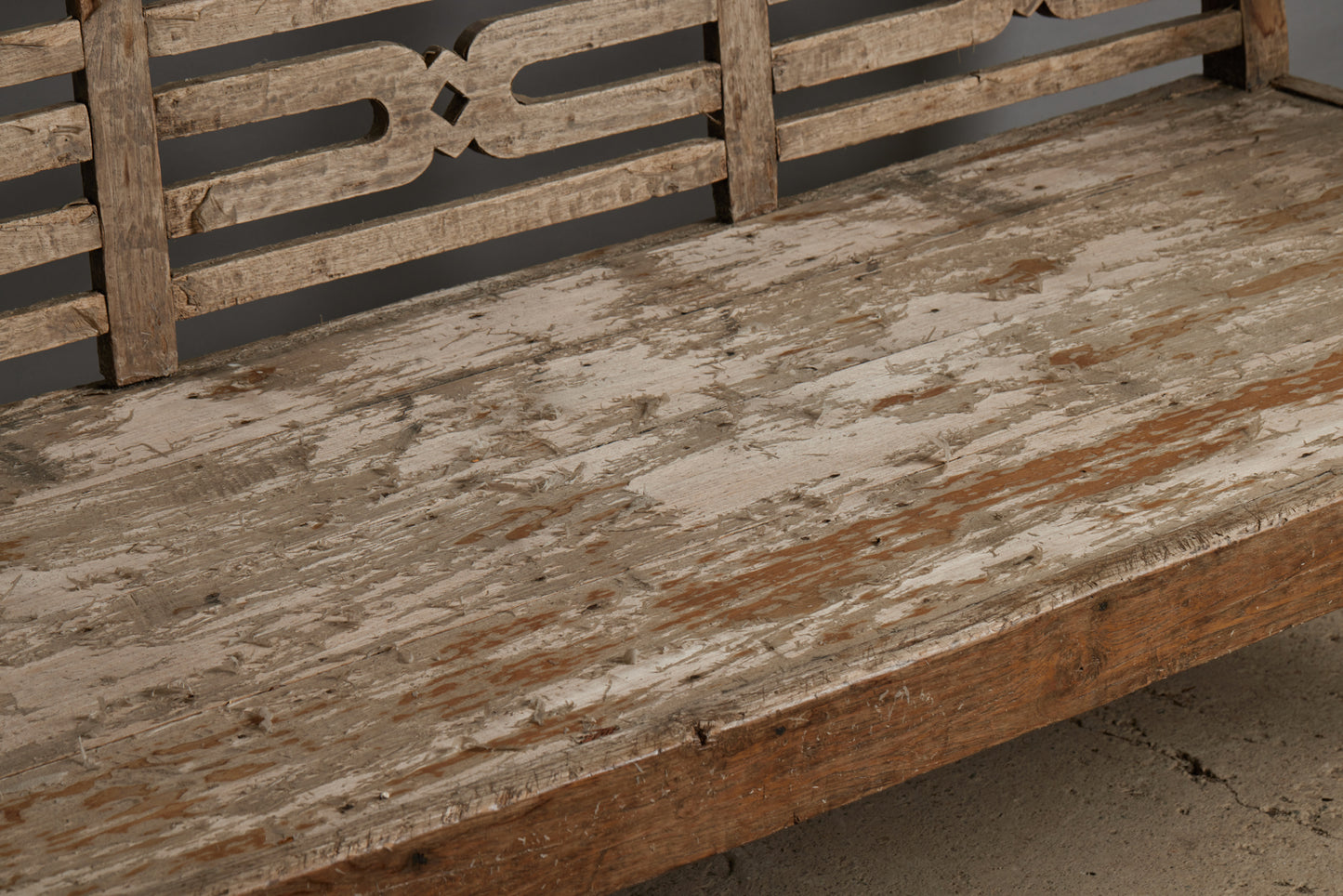 Weathered Teak Bench from Sumatra