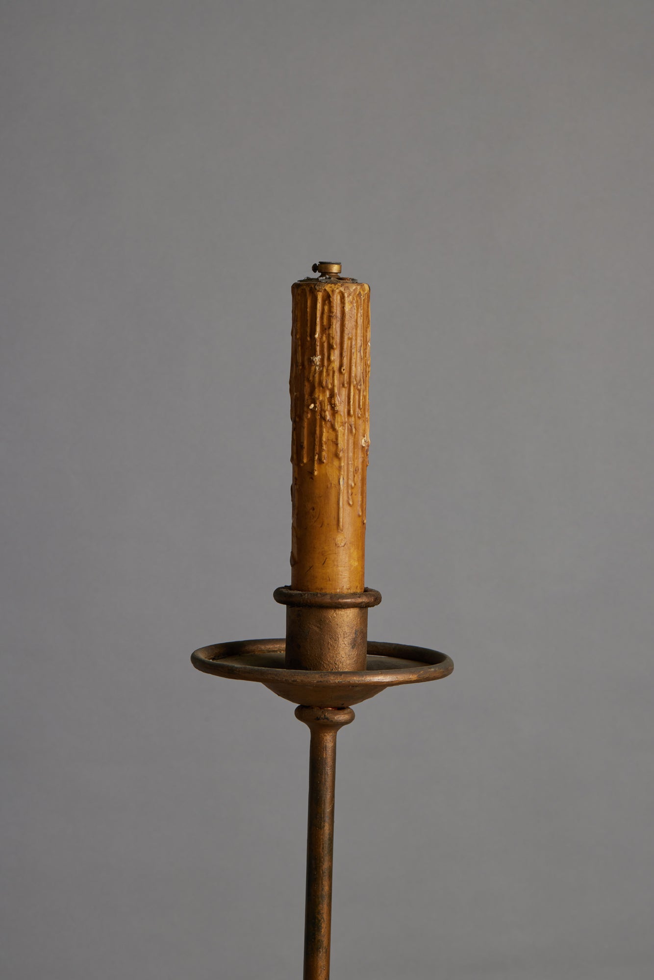 1940's Gilt Iron Spanish Floor Lamp