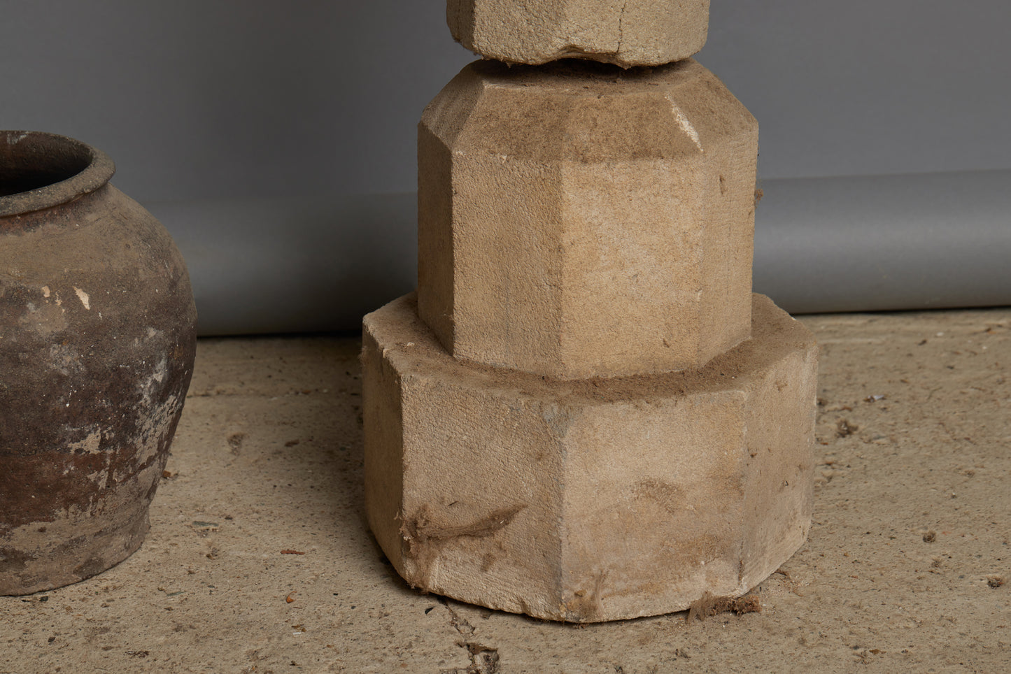 17th C. Limestone Column