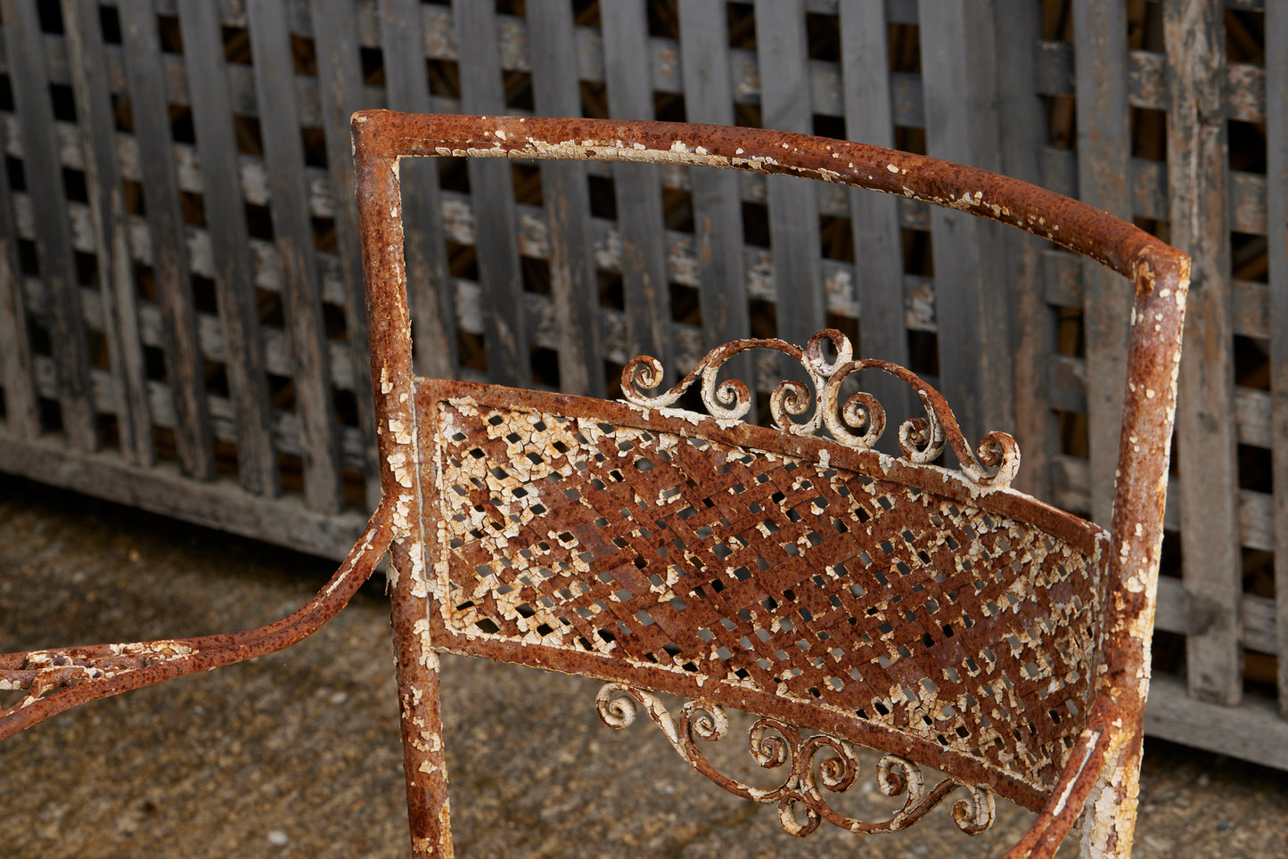 Wrought Chair 19th Century French Pierced Work & Wrought Iron Garden Chair – Michael ...