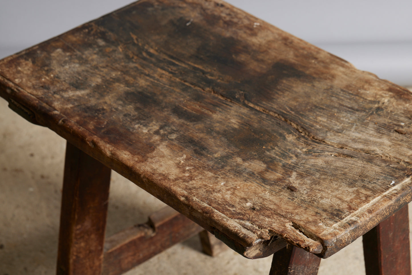19th Century Primitive Spanish Pine Side Table
