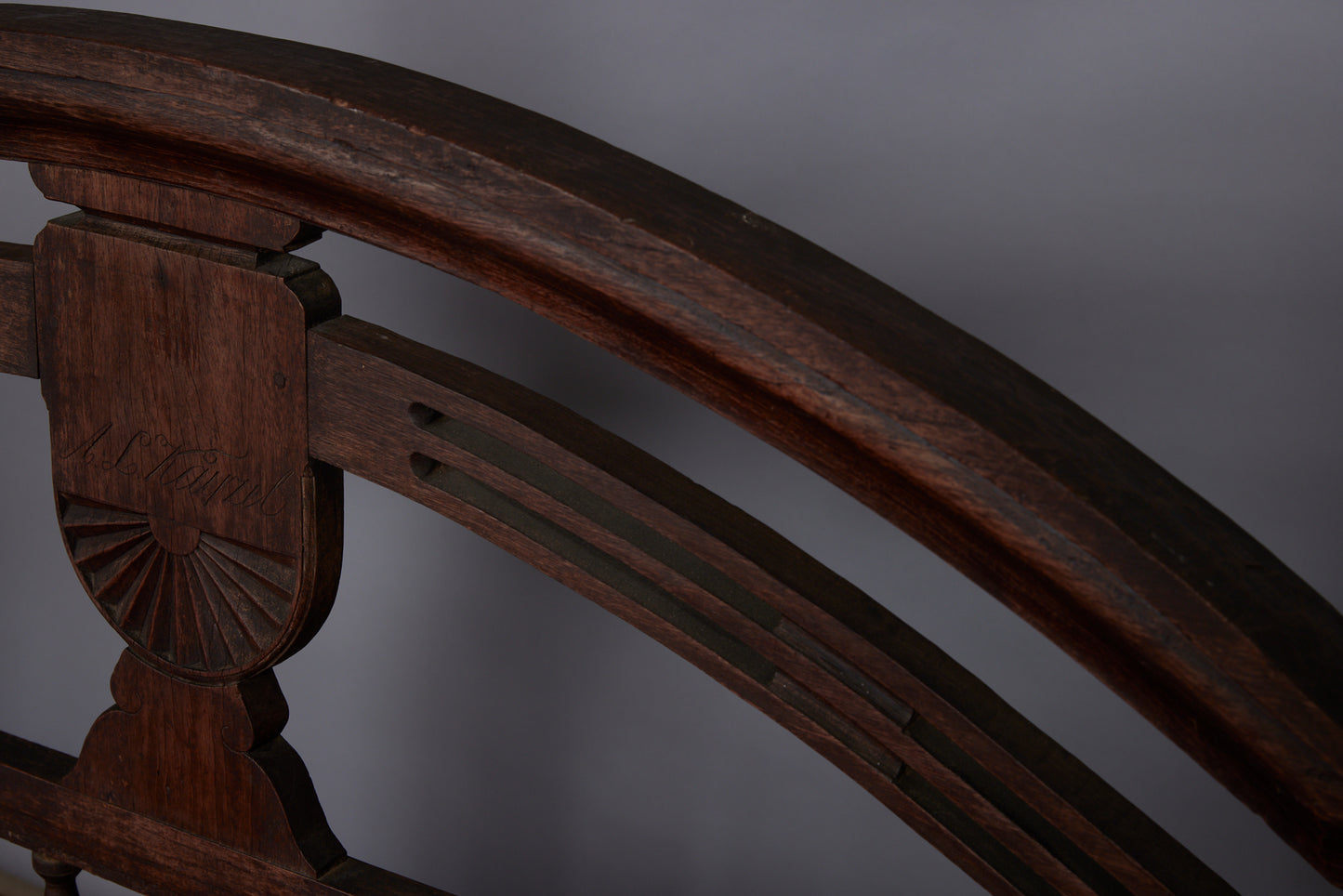 19th Cent. Ulin Queen Size Dutch Colonial Canopy Bed from Jakarta