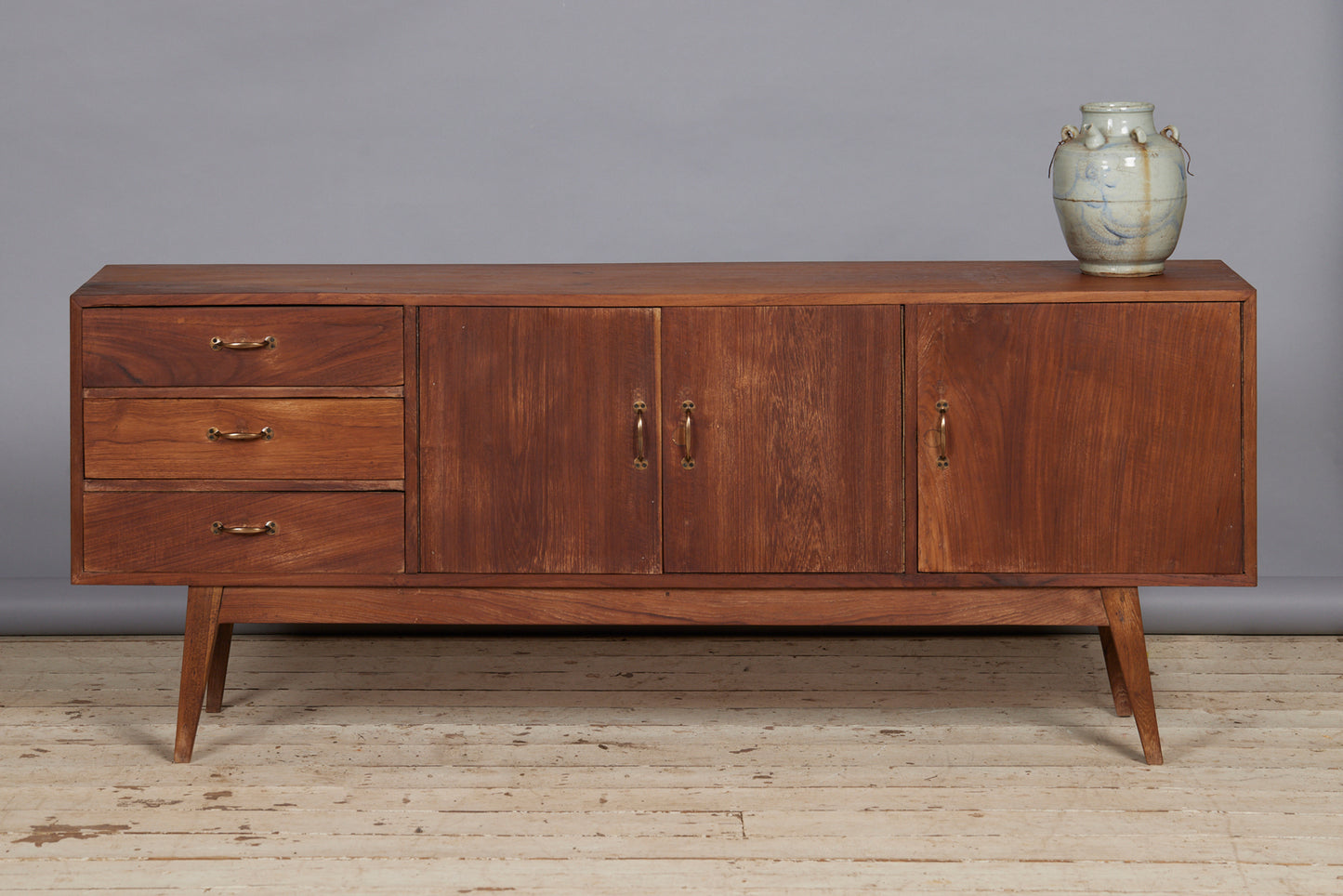 Small Teak Dutch Colonial Mid Century Modern Server from Java