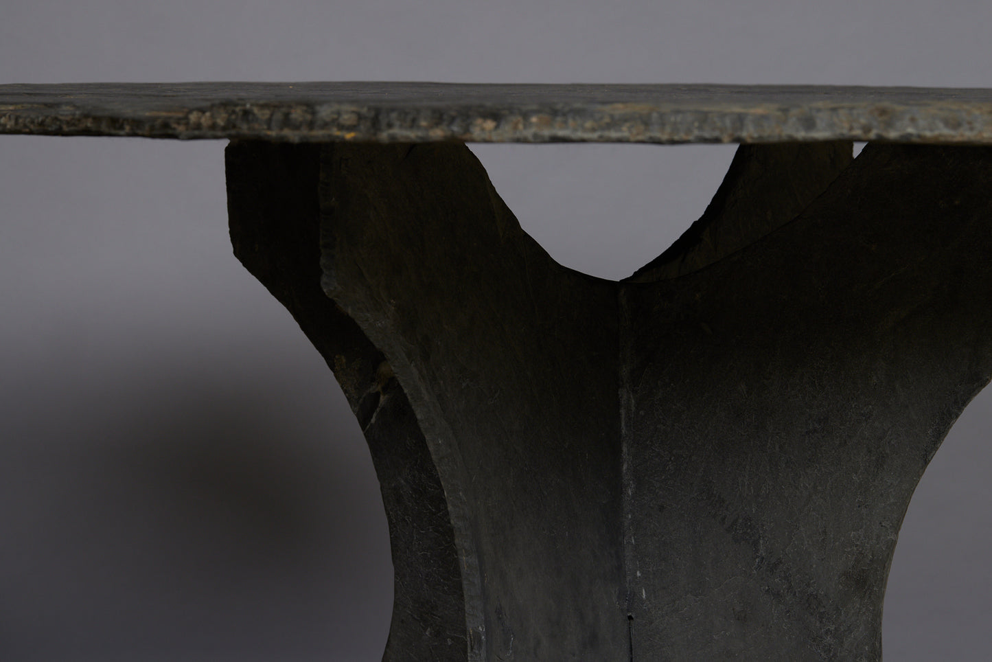 Solid Slate 3 Piece 1930s Terrace Table from Anjou