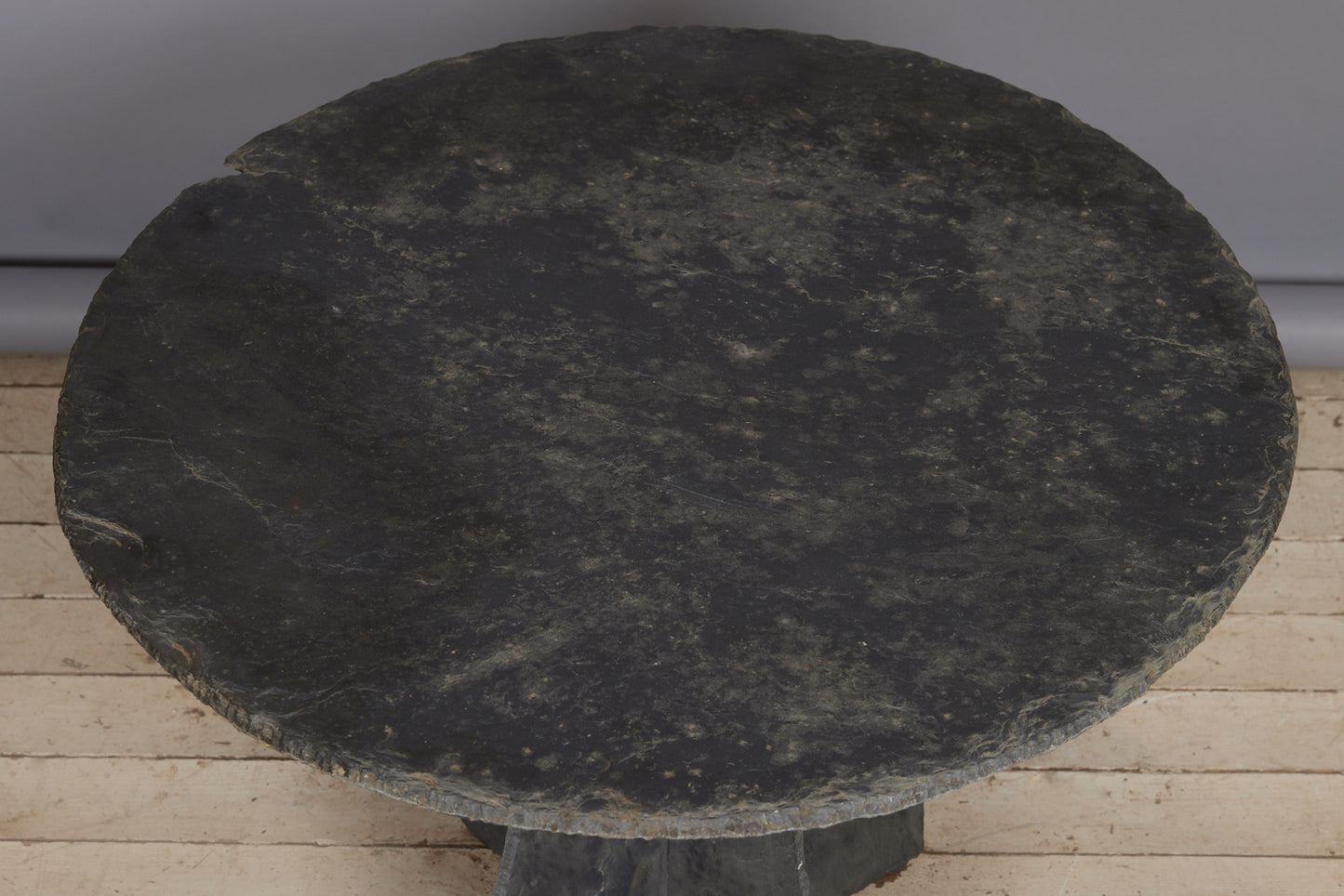 Solid Slate 3 Piece 1930s Terrace Table from Anjou