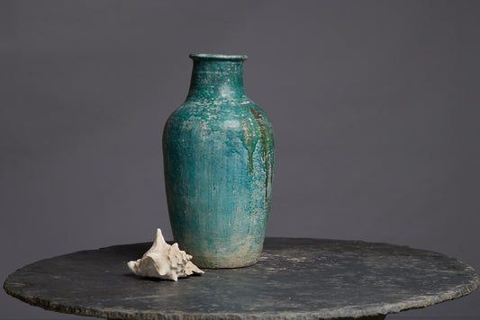 Very Large Green Glaze Borneo Storage Jar
