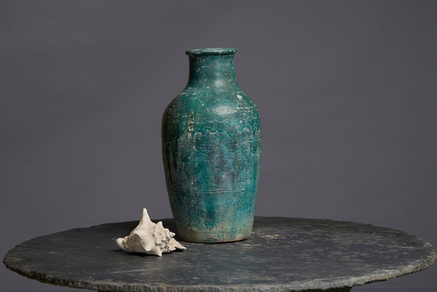 Very Large Green Glaze Borneo Storage Jar