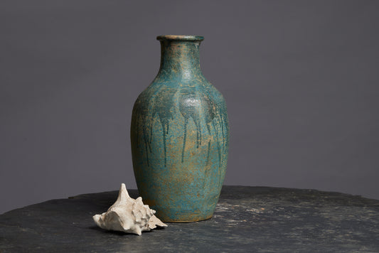 Tall Green Glaze Borneo Bottle
