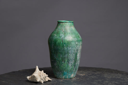 Very Large Green Glaze Storage Jar from Borneo