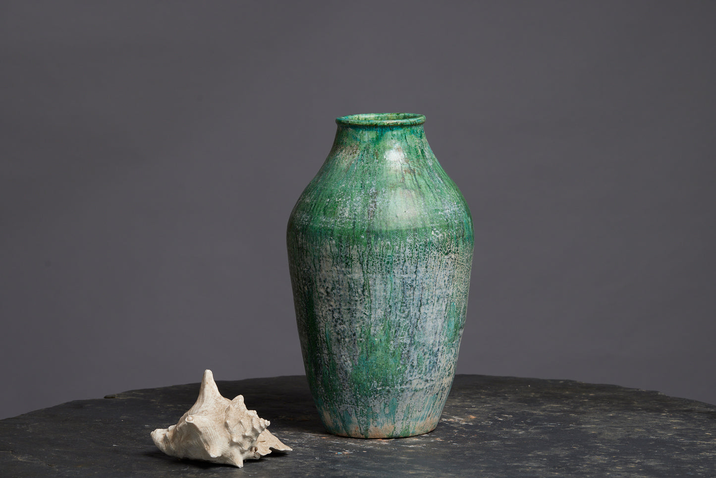 Very Large Green Glaze Storage Jar from Borneo