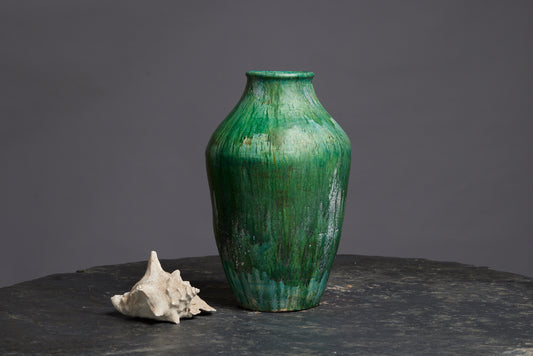 Very Large Green Glaze Storage Urn from Borneo