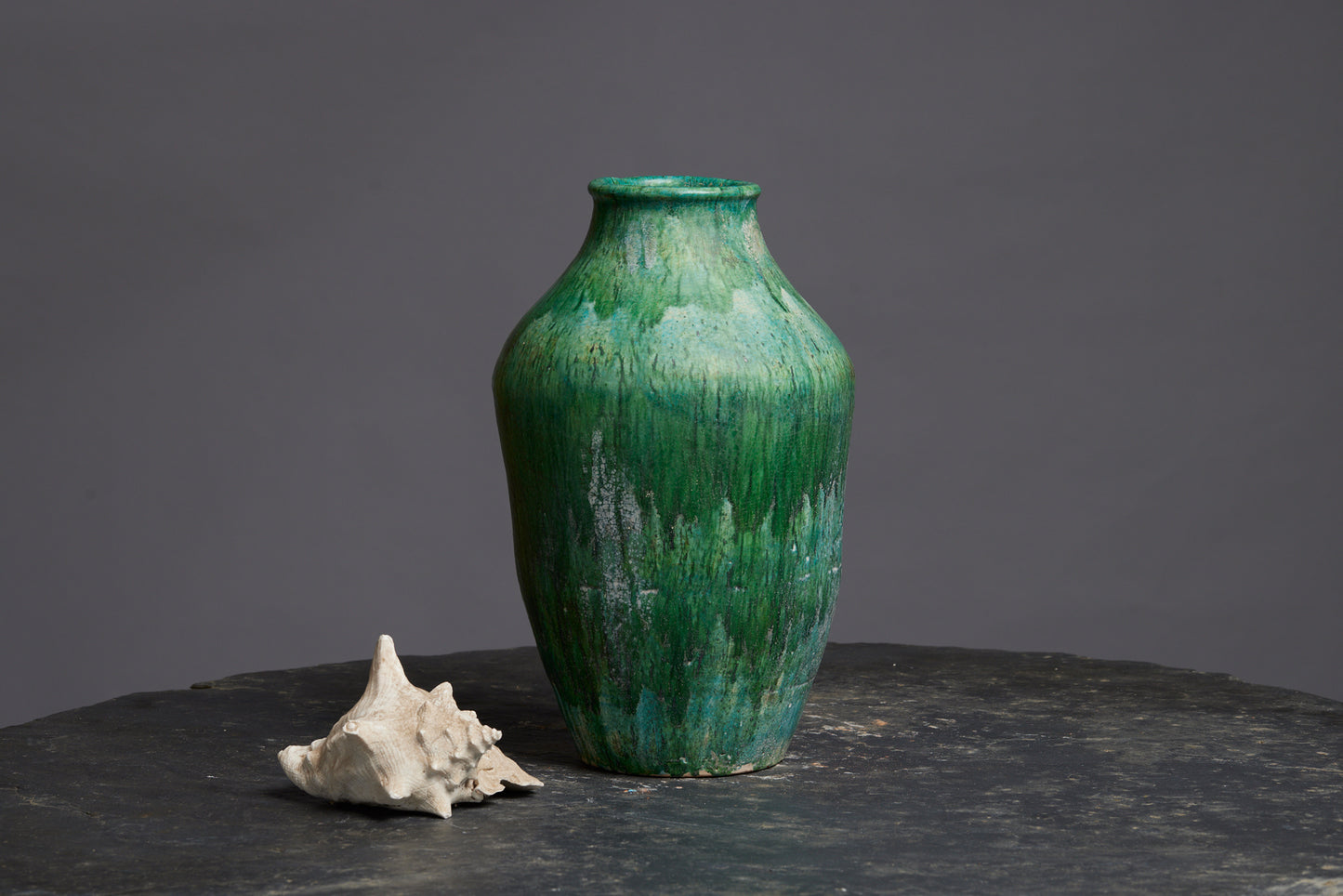 Very Large Green Glaze Storage Urn from Borneo