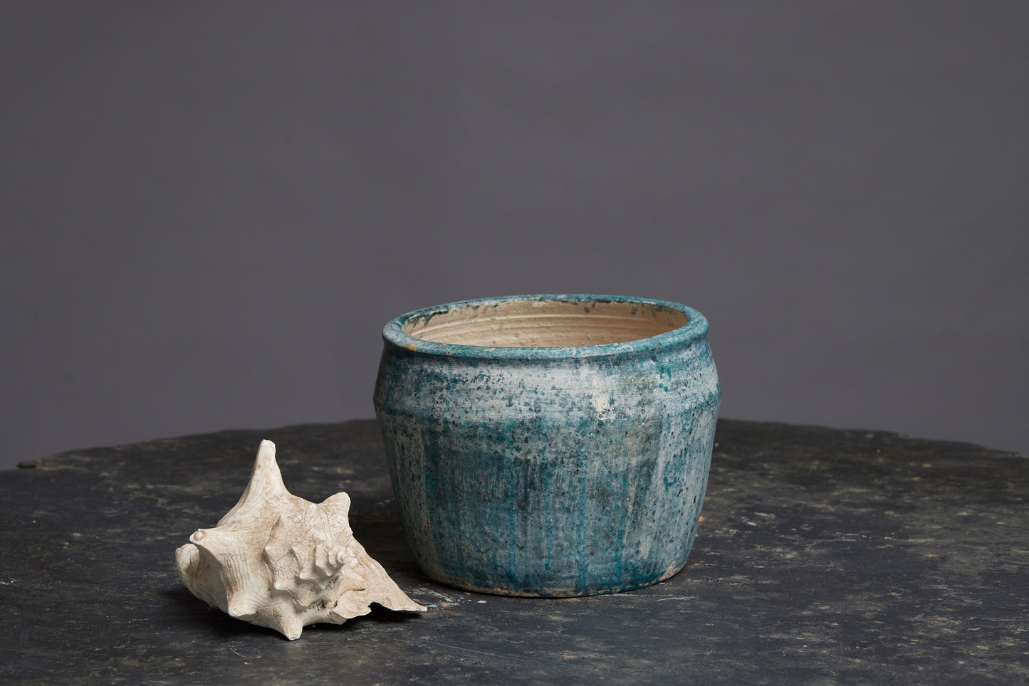 Medium Green Glaze Borneo Pot