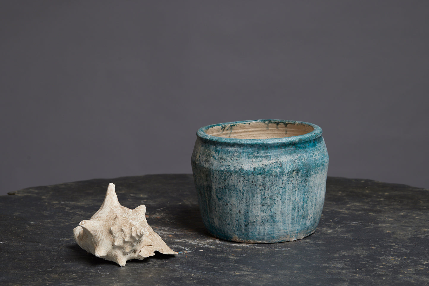 Medium Green Glaze Borneo Pot