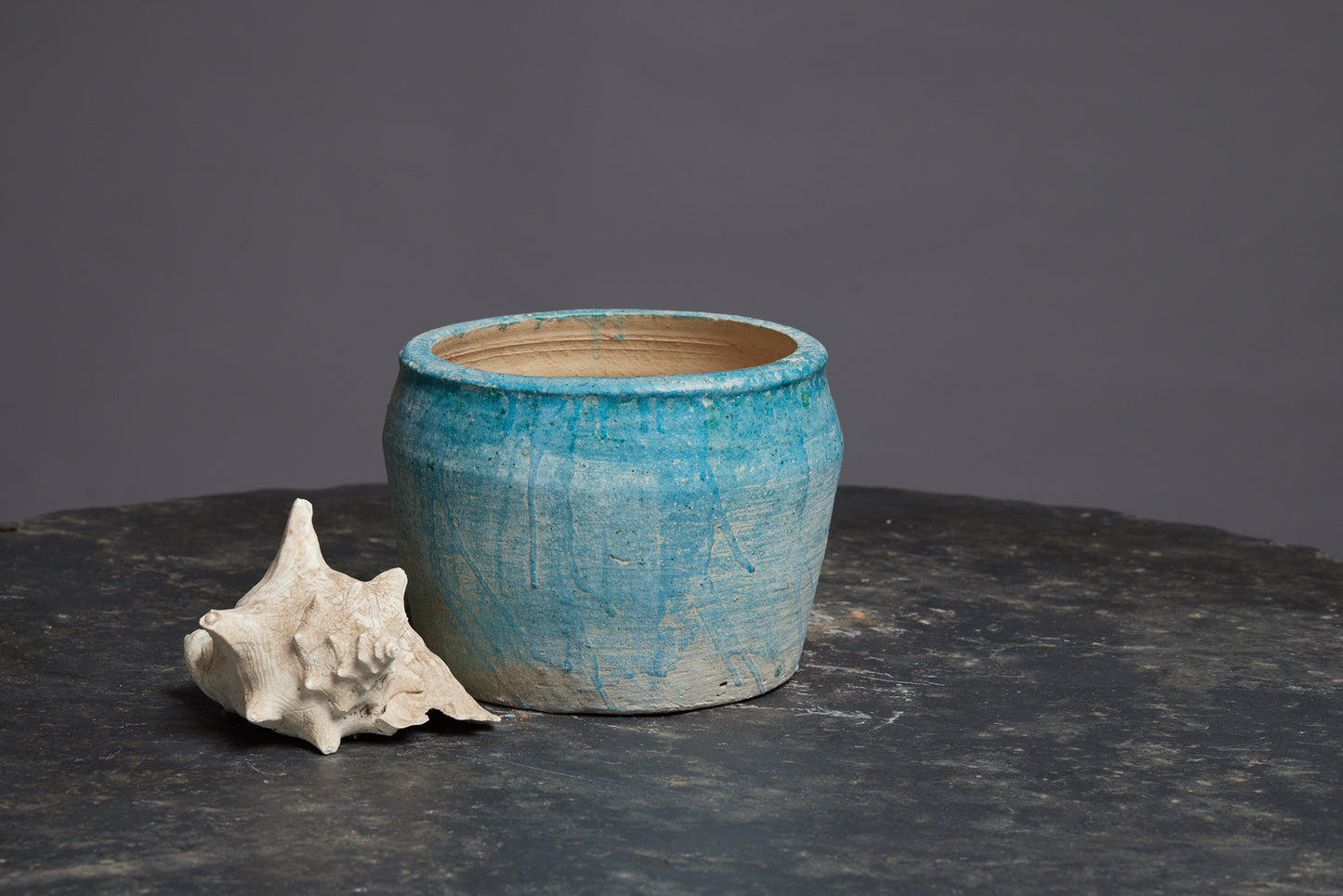Medium Green Glaze Borneo Pot