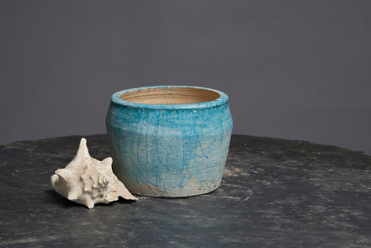 Medium Green Glaze Borneo Pot