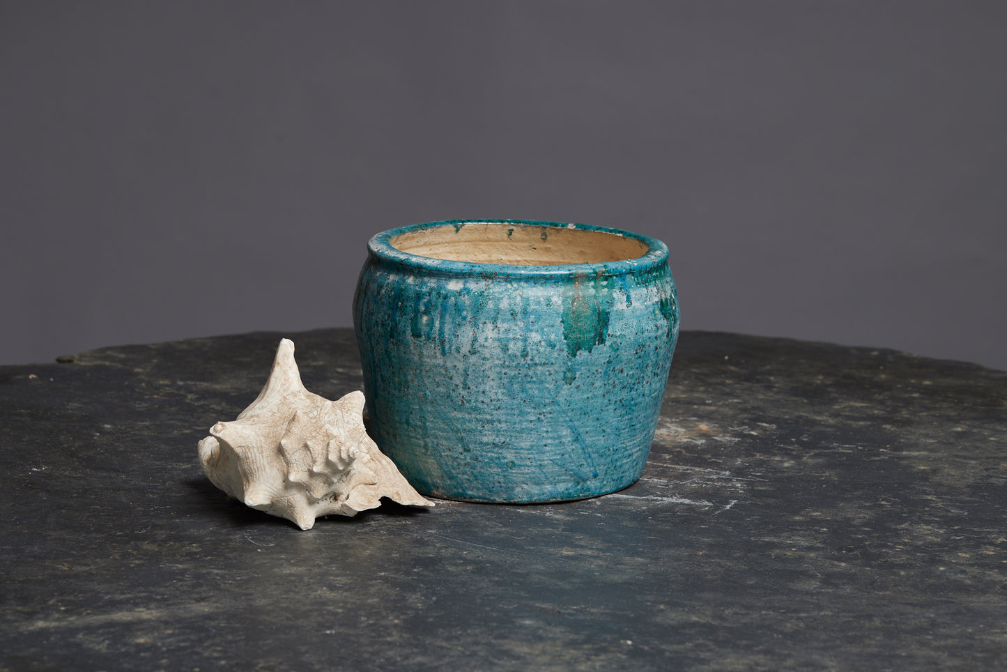 Blue Green Borneo Pot