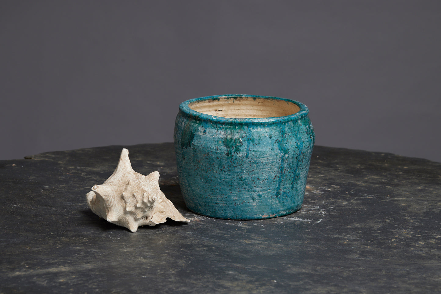 Blue Green Borneo Pot