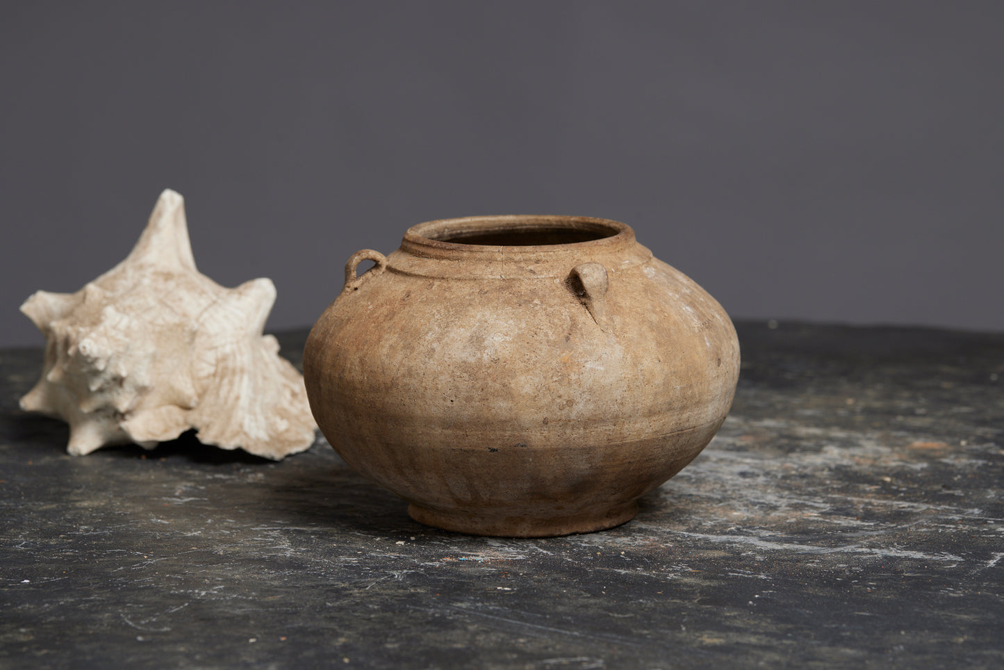 Sung Dynasty Squat Shaped Bowl with 3 Applied Handles