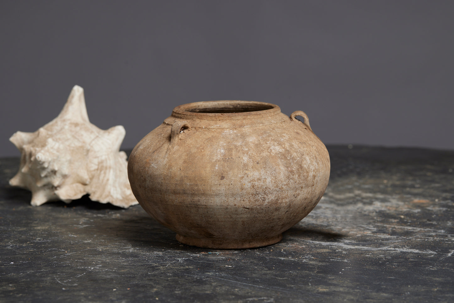 Sung Dynasty Squat Shaped Bowl with 3 Applied Handles
