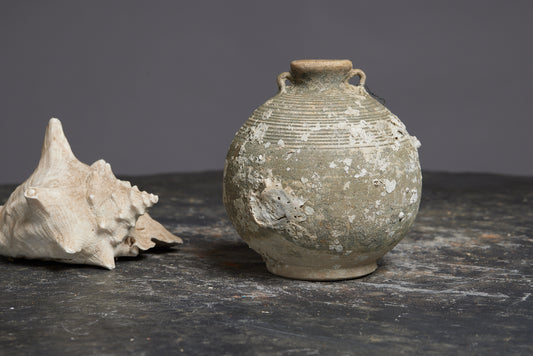 Sawankhalok Celadon Coconut Shaped Bottle