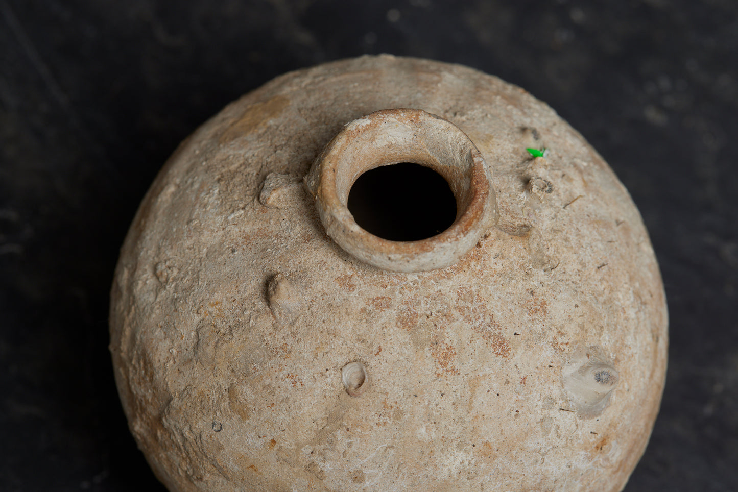 Small Sawankhalok Celadon Coconut Shape Bottle
