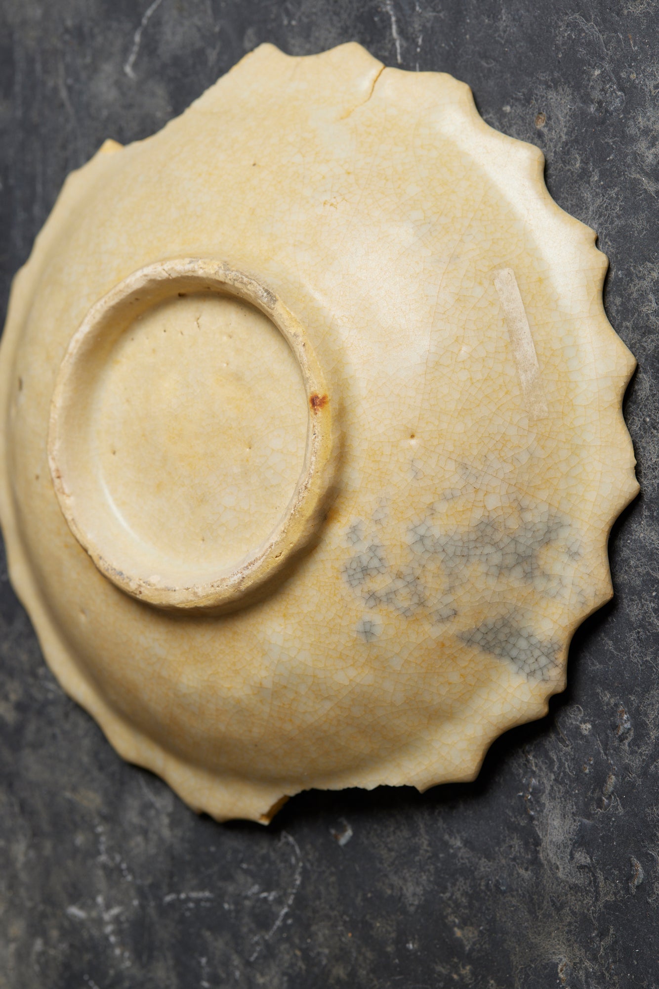 Flower Shaped White Sung Plate from the Musi River