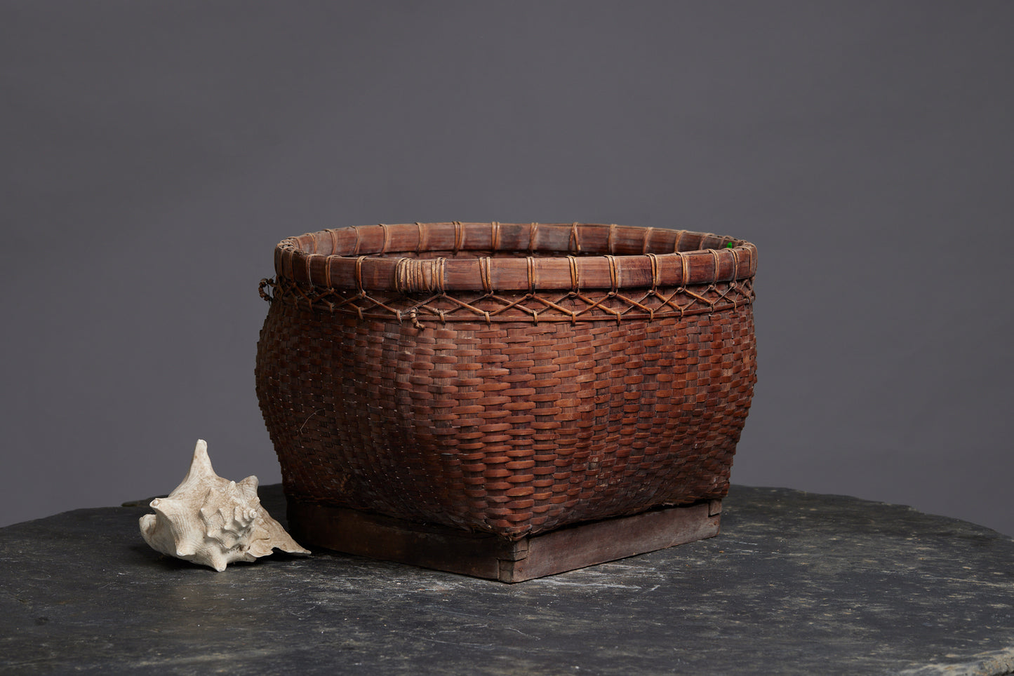 Large Squat Basket from Lombok