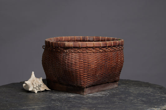 Large Squat Basket from Lombok