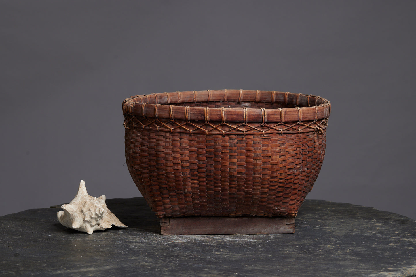 Large Squat Basket from Lombok