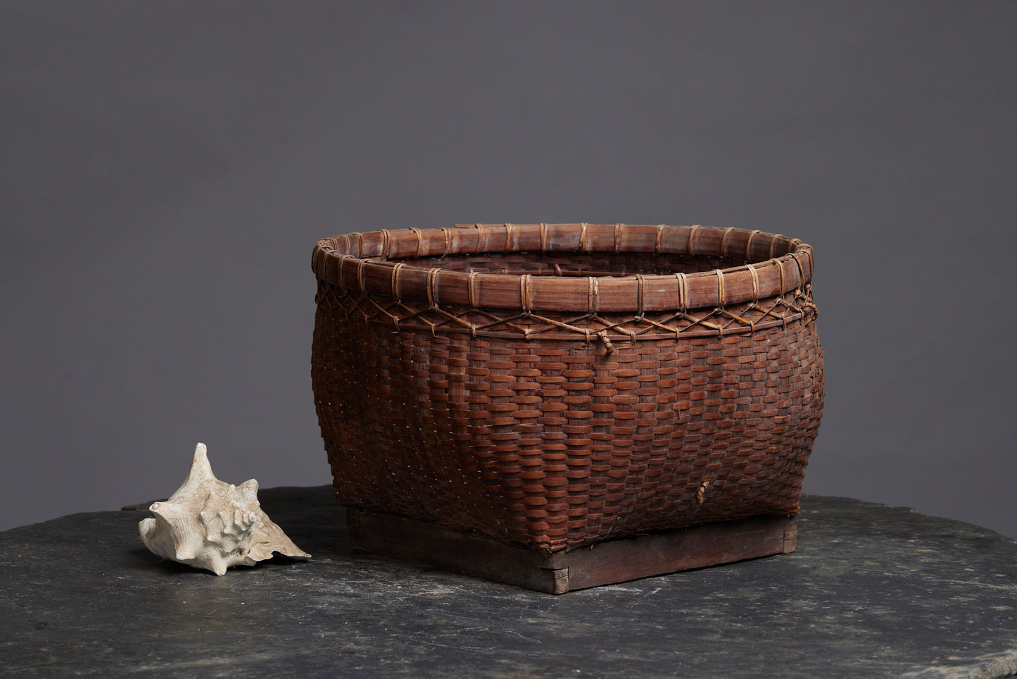 Large Squat Basket from Lombok