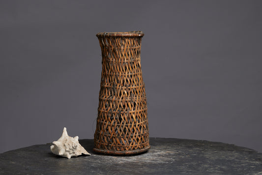 Open Work Rattan Basket from Lombok for Catching Fish