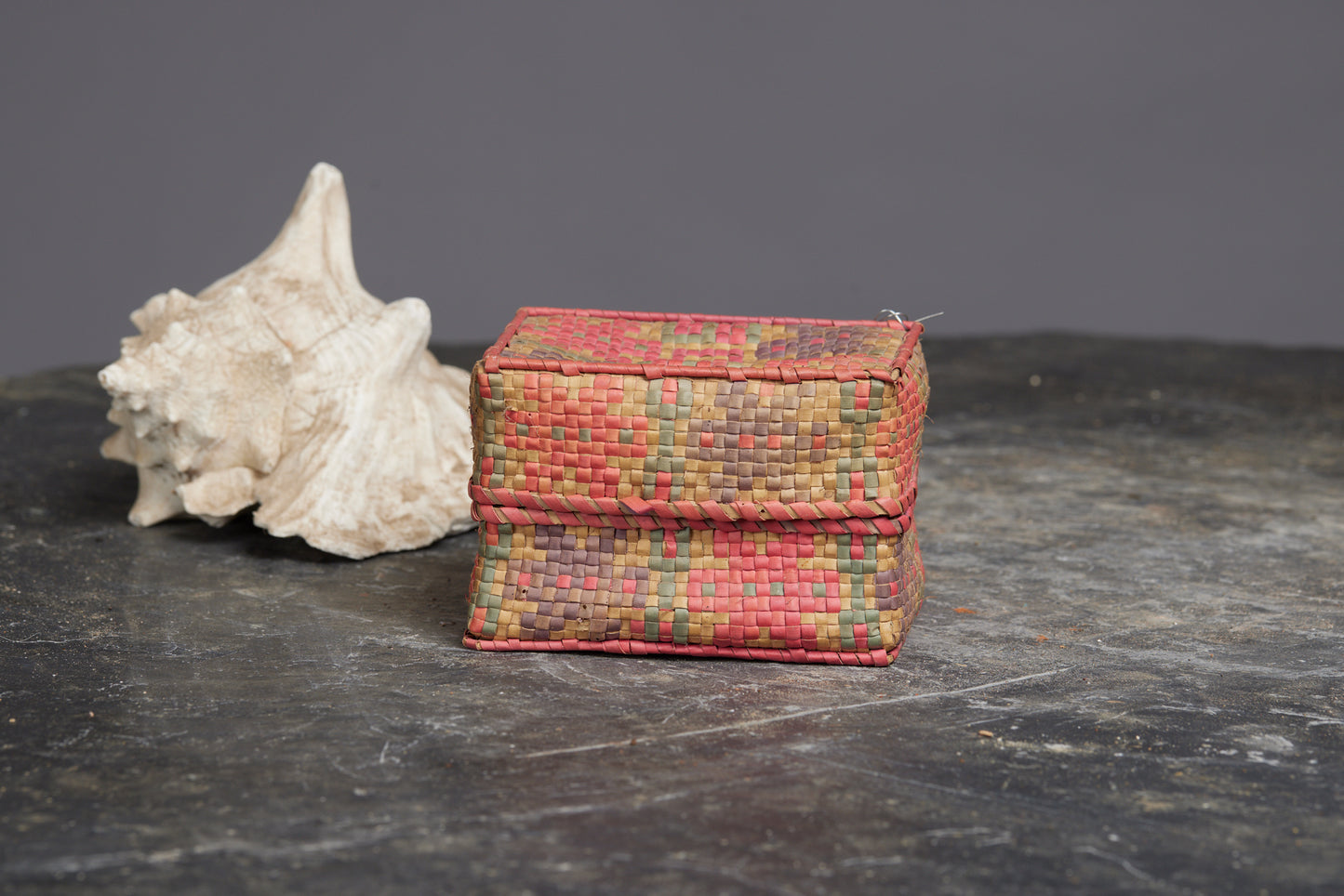 Small Colorful Timor Woven Box