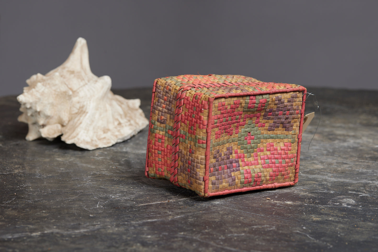 Small Colorful Timor Woven Box