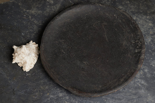 Very Large 18th Cent. Carved Ulin Bowl from a Single Block