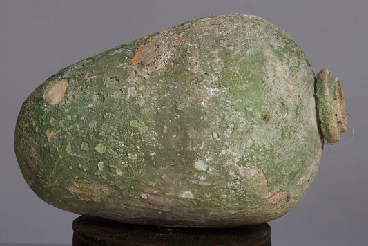 16th Century Italian Green Glaze Stoneware Wine Jar